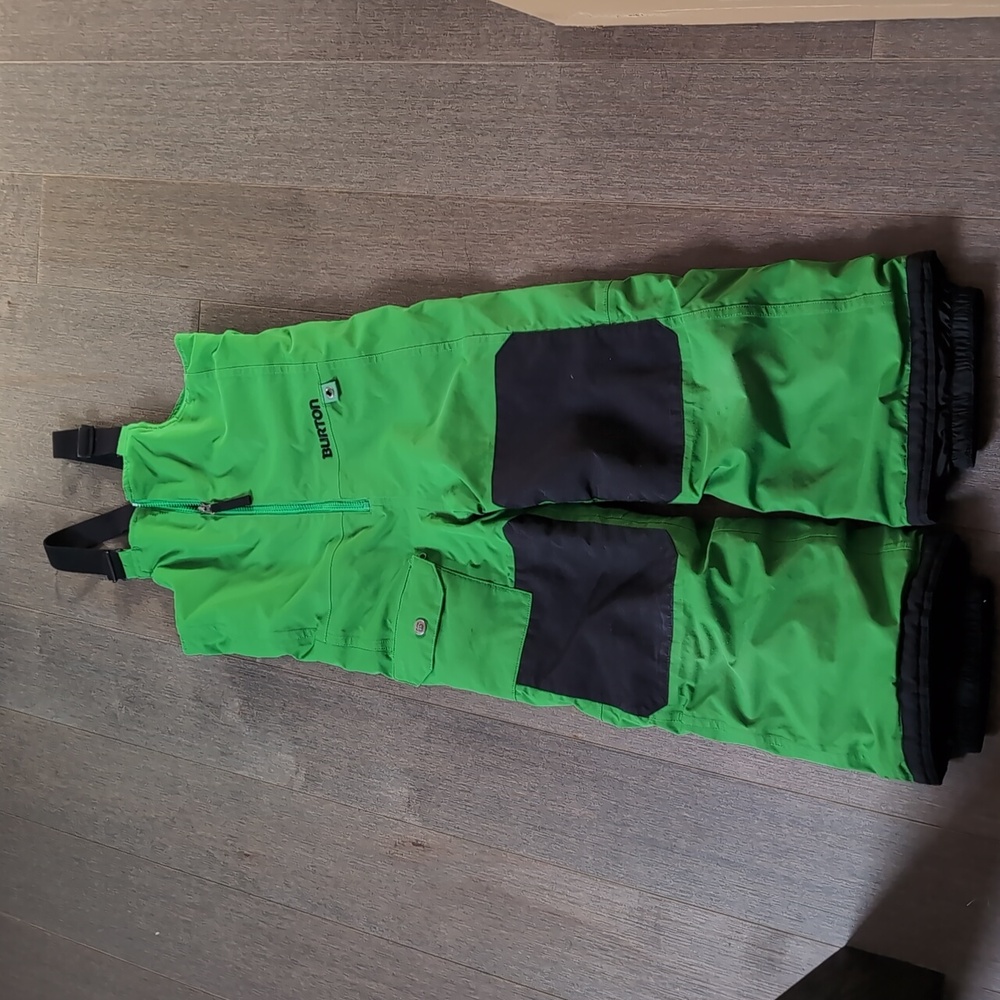 Burton Kids Minishred Maven Bib Snowpants - Green Size 5T-6T